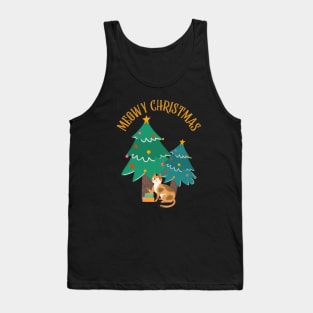 Meowy Christmas Tank Top